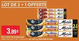 Match Pâte à tarte pur beurre marie offre