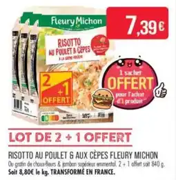 Match Risotto au poulet & aux cèpes fleury michon offre