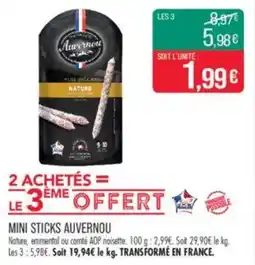 Match Mini sticks auvernou offre