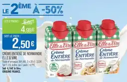 Match Crème entière de normandie elle & vire offre