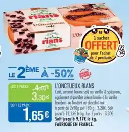 Match L'onctueux rians offre