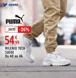 Intersport PUMA Milenio tech suede du 40 au 46 PUMA® offre