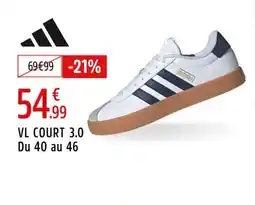 Intersport ADIDAS Vl court 3.0 du 40 au 46 offre