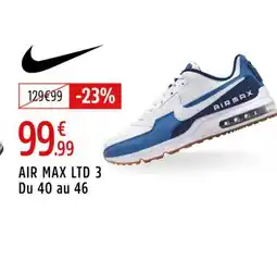 Intersport NIKE Air max ltd 3 du 40 au 46 offre