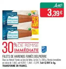 Match Filets de harengs fumés delpierre offre