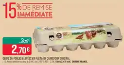 Match Oeufs de poules élevées en plein air carrefour original offre