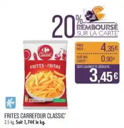 Match Frites carrefour classic offre
