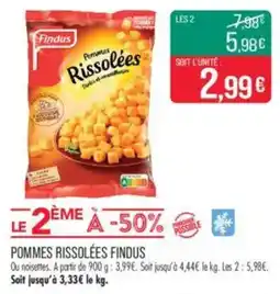 Match Pommes rissolées findus offre