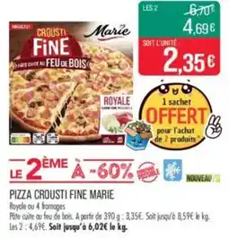 Match Pizza crousti fine marie offre