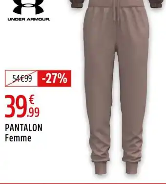 Intersport UNDER ARMOUR Pantalon femme offre