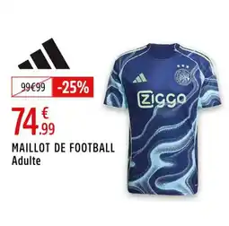 Intersport ADIDAS Maillot de football adulte offre