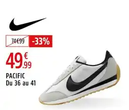 Intersport NIKE Pacific du 36 au 41 offre