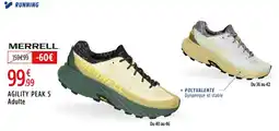 Intersport MERRELL Agility peak 5 adulte offre