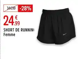 Intersport Short de running femme offre
