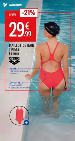 Intersport ARENA Maillot de bain 1 pièce femme arena offre