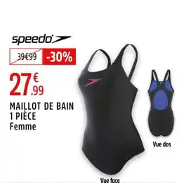 Intersport SPEEDO Maillot de bain 1 pièce femme offre