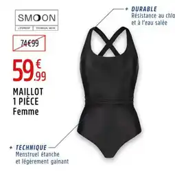 Intersport SMOON Maillot 1 pièce femme offre