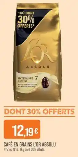 Match Café en grains l'or absolu offre