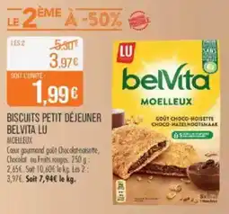 Match Biscuits petit déjeuner belvita lu offre