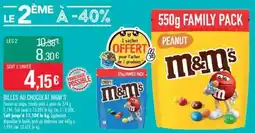 Match Billes au chocolat m&m's offre