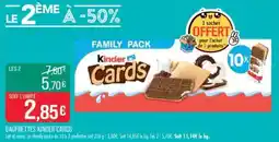 Match Gaufrettes kinder cards offre