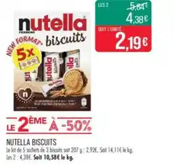 Match Nutella biscuits offre
