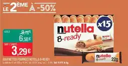 Match Gaufrettes fourrées nutella b-ready offre