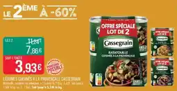 Match Légumes cuisinés à la provençale cassegrain offre
