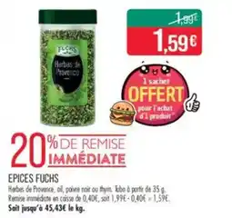 Match Epices fuchs offre