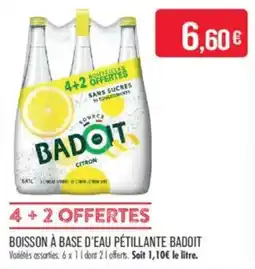 Match Boisson à base d'eau pétillante badoit offre