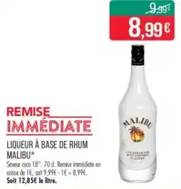 Match Liqueur à base de rhum malibu offre
