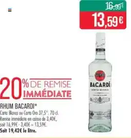 Match Rhum bacardi offre