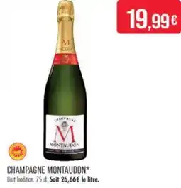 Match Champagne montaudon offre