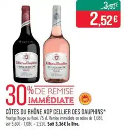 Match Côtes du rhône aop cellier des dauphins offre