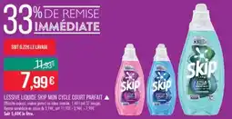 Match Lessive liquide skip mon cycle court parfait offre