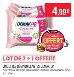 Match Lingettes démaquillantes demak’up offre