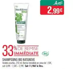 Match Shampooing bio nat&nove offre