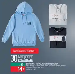 Match Sweat-shirt à capuche femme lee cooper offre