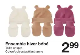 Zeeman Ensemble hiver bébé offre