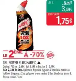 Match Gel power plus harpic offre