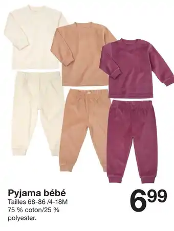Zeeman Pyjama bébé offre