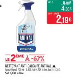 Match Nettoyant anti-calcaire antikal offre
