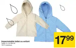 Zeeman Imperméable bébé ou enfant offre