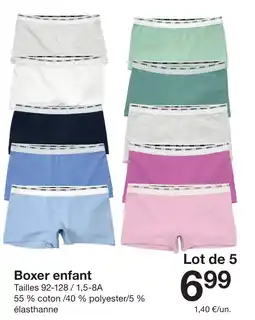 Zeeman Boxer enfant offre