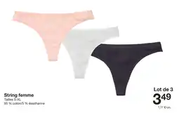 Zeeman String femme offre