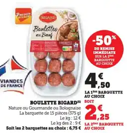U Express Boulette bigard offre
