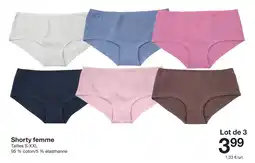 Zeeman Shorty femme offre