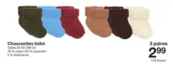 Zeeman Chaussettes bébé offre