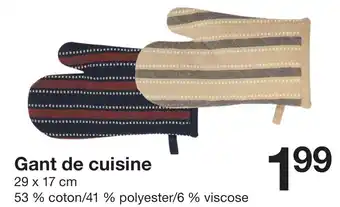 Zeeman Gant de cuisine offre