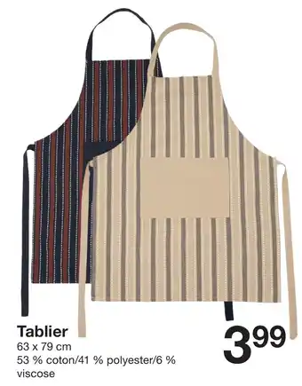 Zeeman Tablier offre